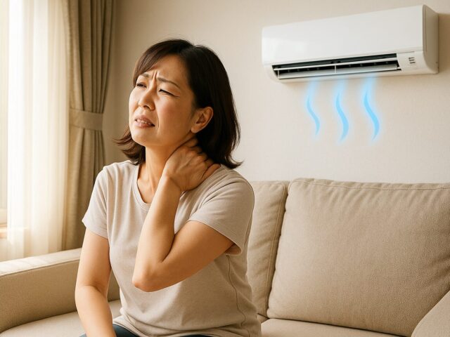 冷房で首や肩がこる？夏に増える頚肩こりの原因と改善方法